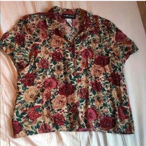 Vintage 90s button up top