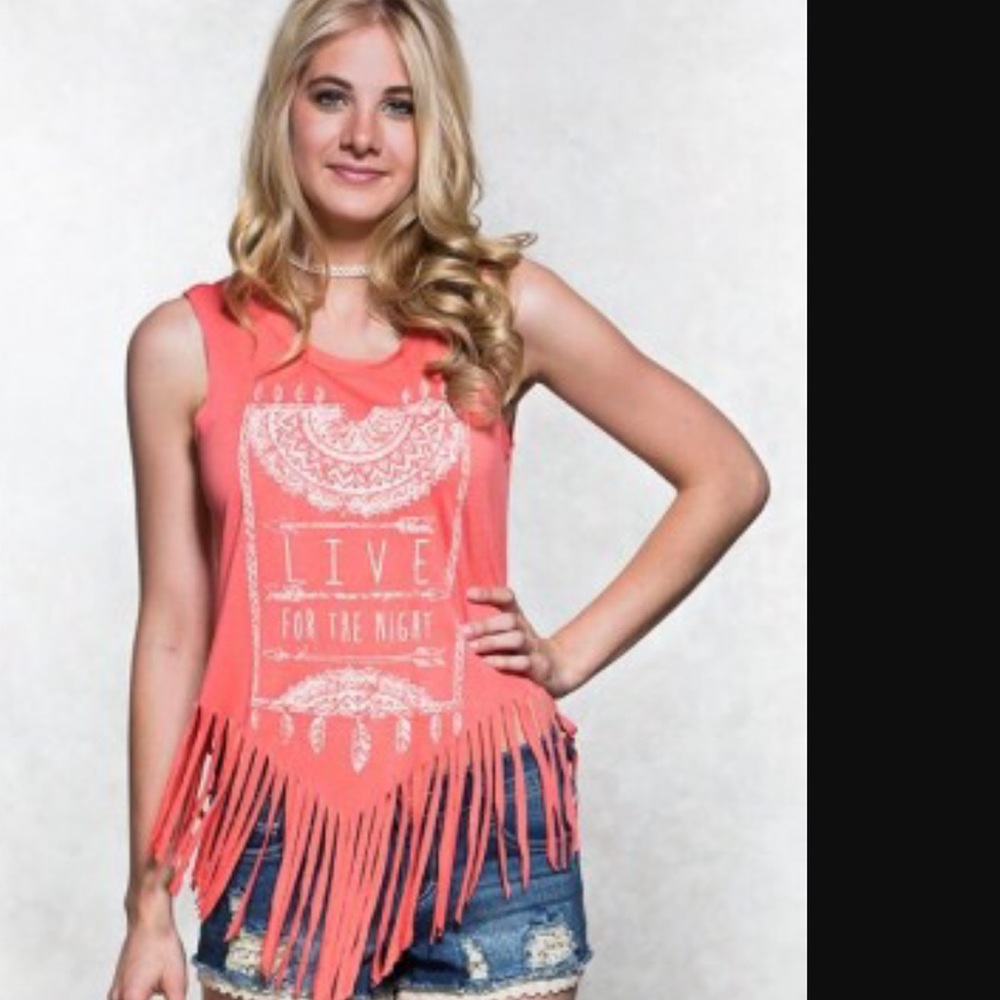 Fringe Graphic Tank top