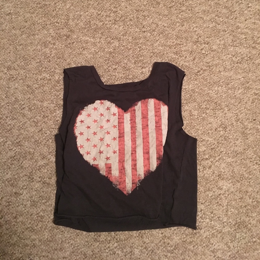 American flag crop