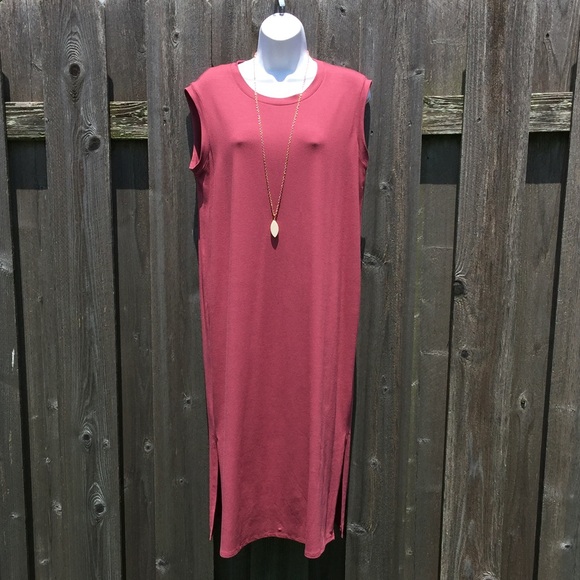 SOLD- Eileen Fisher Round Neck Sleeveless Dress - Picture 1 of 2