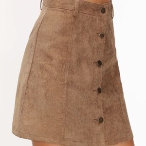 Corduroy A-line skirt