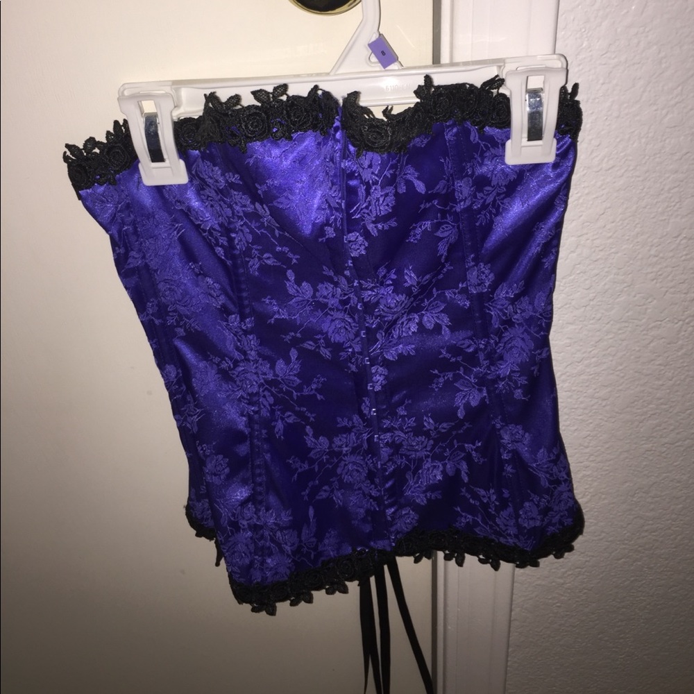 Blue corset