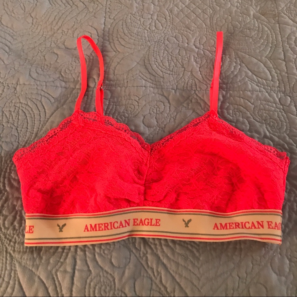 Neon pink bralette American eagle medium