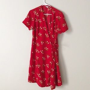 Floral Wrap Dress 90s