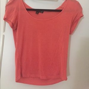 Peach Crop Top