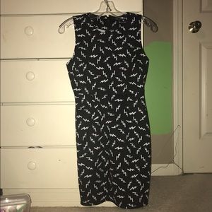 Forever21 Black & White Lightning Bolt Dress