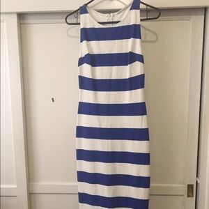 Zara striped midi dress M