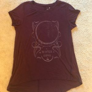 American Eagle Soft & Sexy Winter Moon Maroon Top