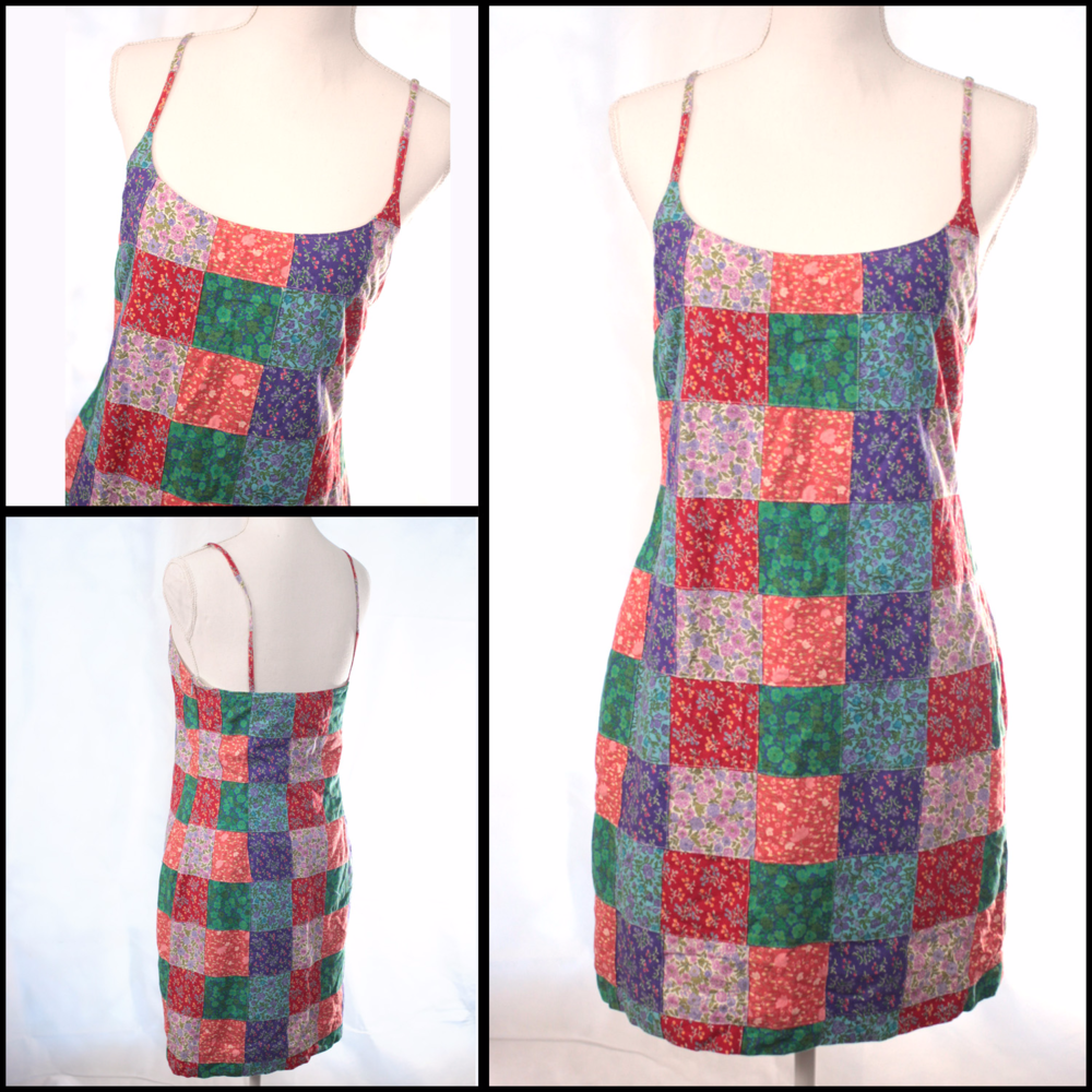 SOLD Ralph Lauren Cotton Sun Dress Patchwork Lined