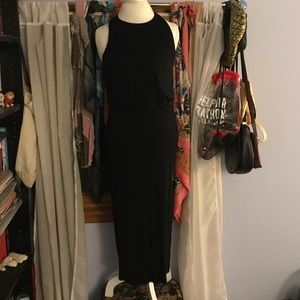 Black Maeve Side Ruche Dress (From Anthro!)