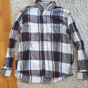 Kirra flannel white and brown from Pac sun