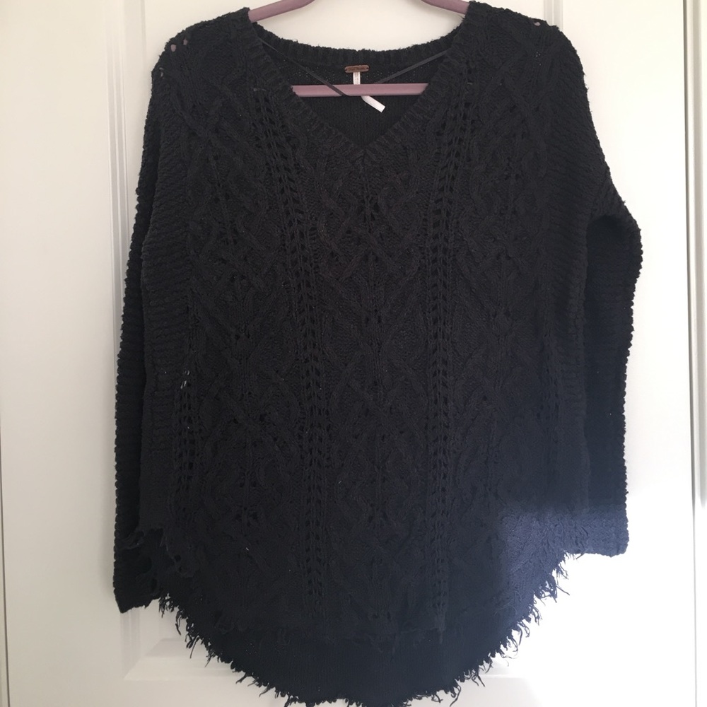 XS black free people jumper.