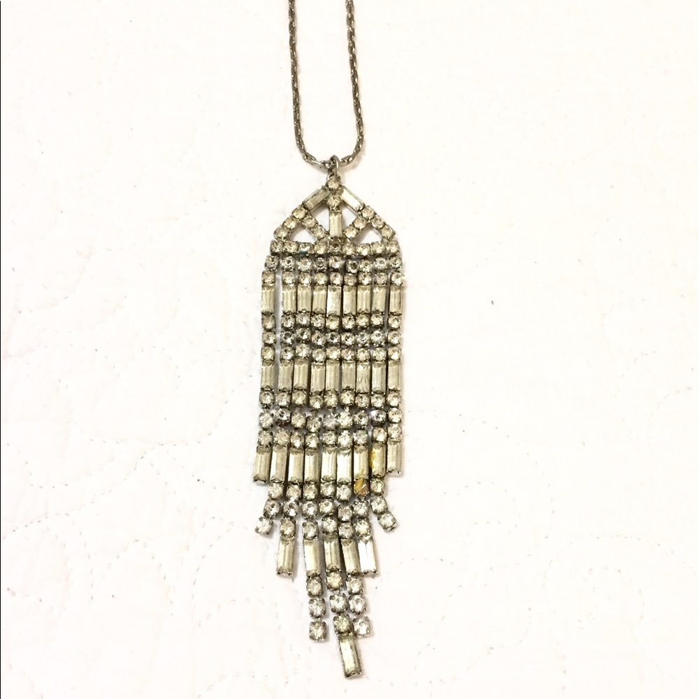 ❌SOLD❌Vintage Diamond Rhinestone Necklace