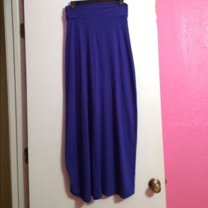 Blue Maxi Skirt