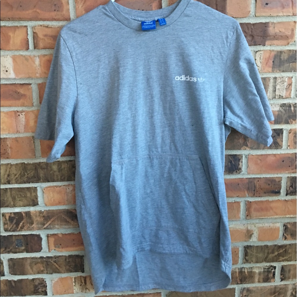 Long-line Adidas tee with pocket