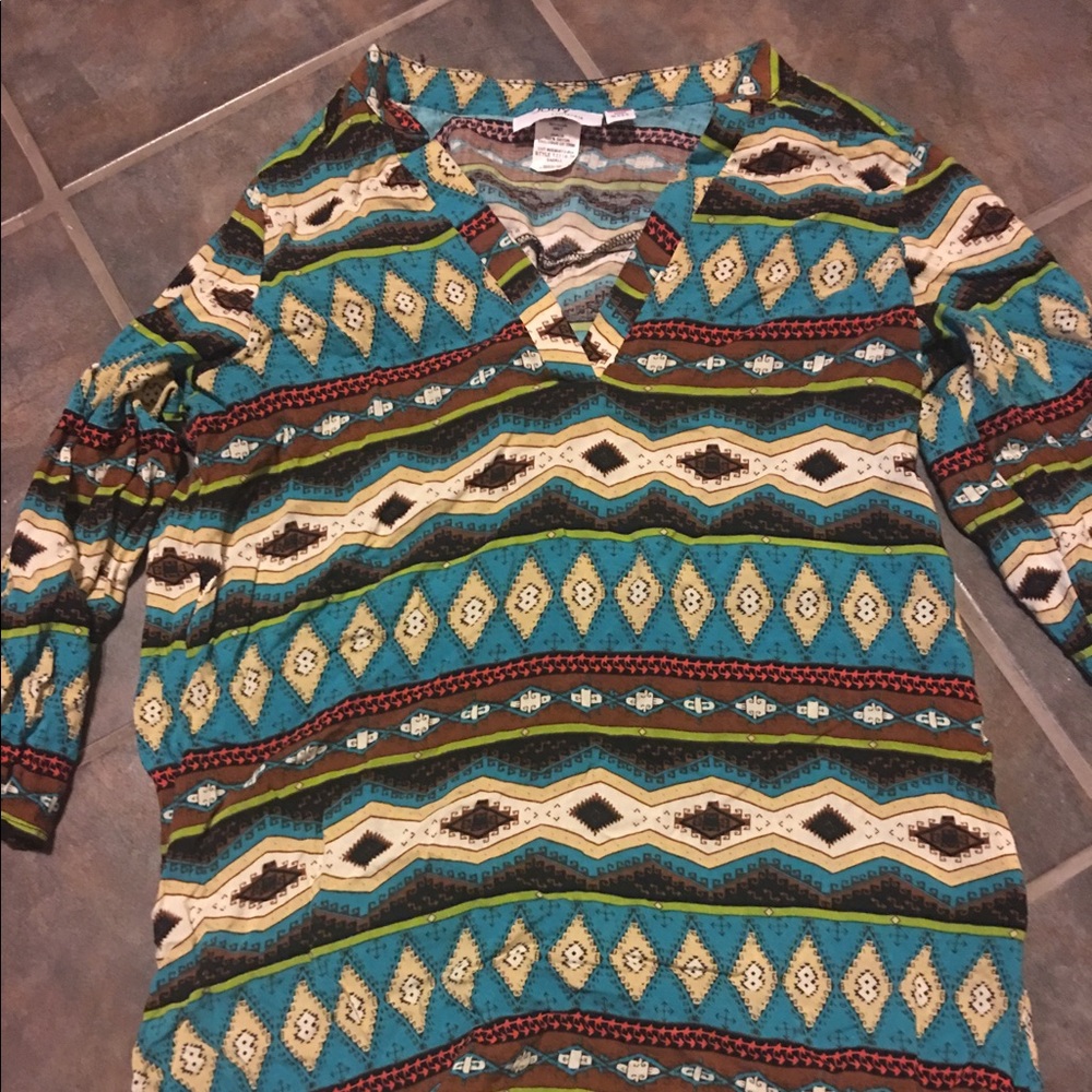 Aztec Print Shirt