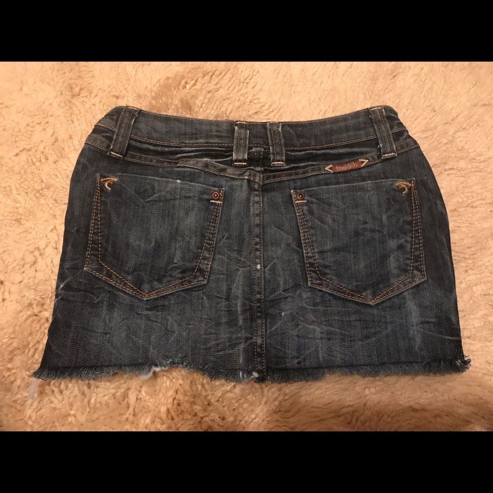 frankie b denim mini skirt