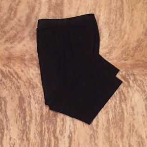 Black crop suit pants size 0