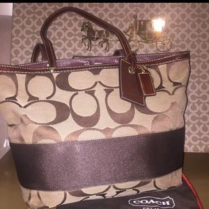 Coach Monogram Tote Bag