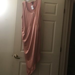 Suede plus size dress