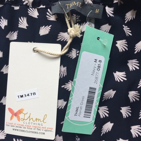 THML - print halter day dress - Picture 5 of 8