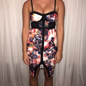 Multicolored Midi Dress
