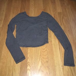 Polka dot crop top