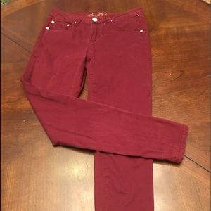 Maroon 5S skinny stretch jeans