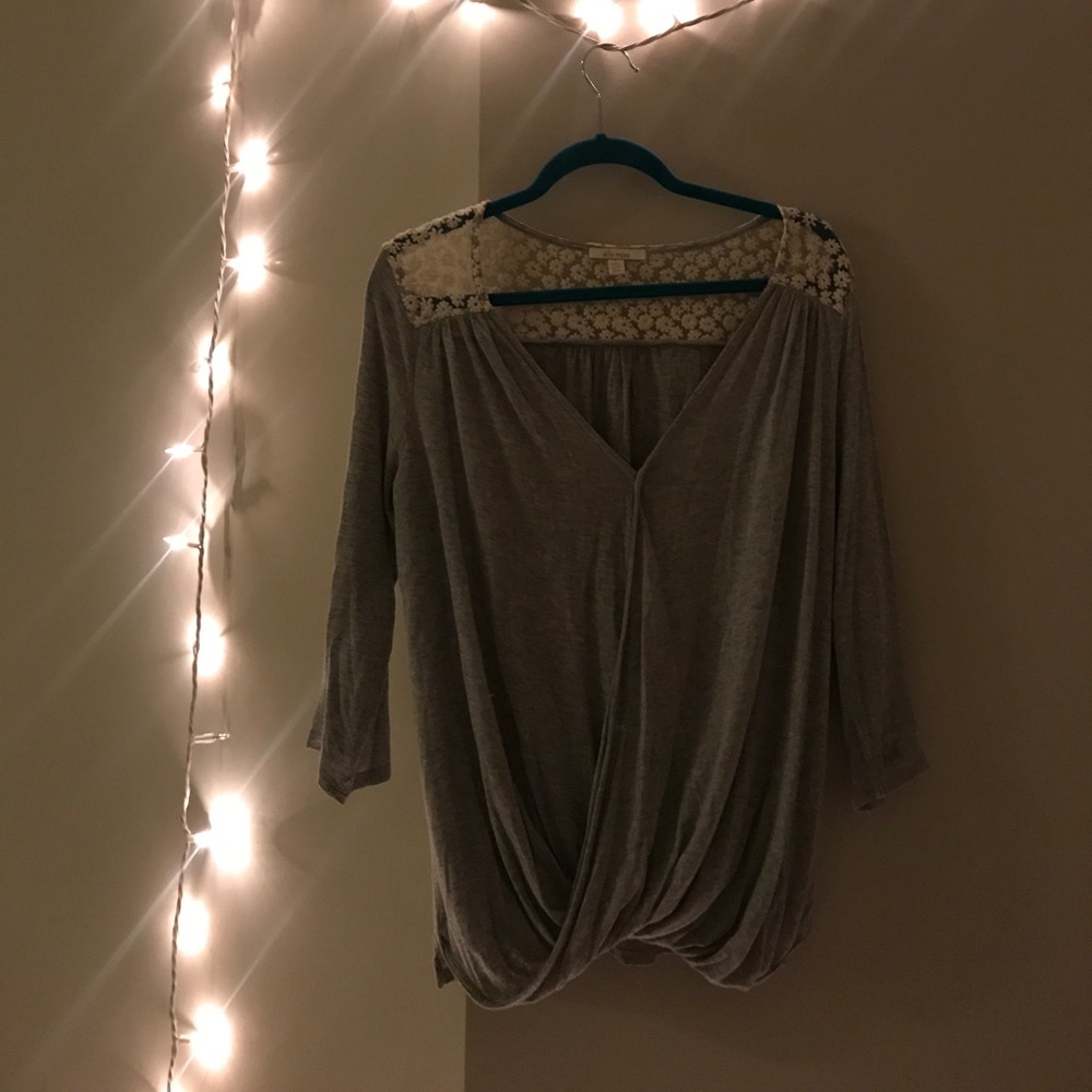 ELLA MOSS drape shirt