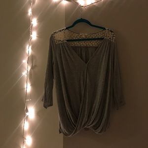 ELLA MOSS drape shirt