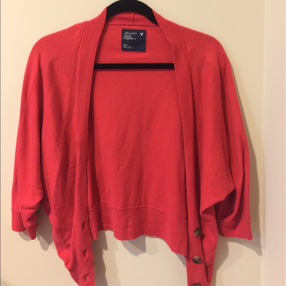 Red orange cardigan