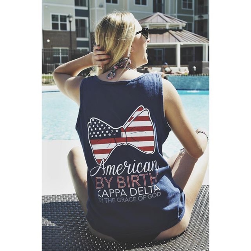 Kappa Delta comfort colors tank top