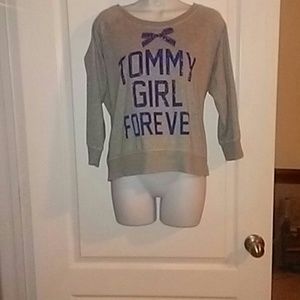 Grey Tommy Girl sweater