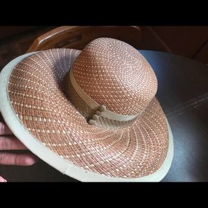 KOKIN 1990's Vintage Straw Wide Brim Derby Hat