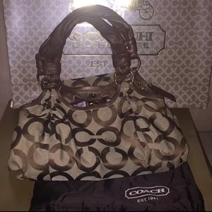 Coach Monogram Shoulder Bag