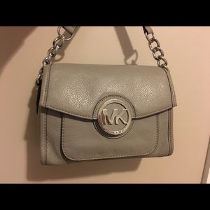 Grey/silver Michael Kors Crossbody bag