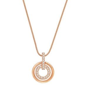 Swarovski Rose Gold Circle Pendant
