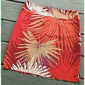 Gap Tropical Printed Mini Pencil Skirt 🐸