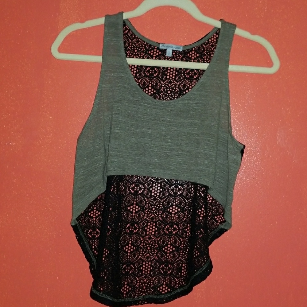 High low crop top