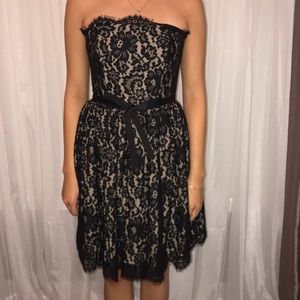 Strapless Lace Dress