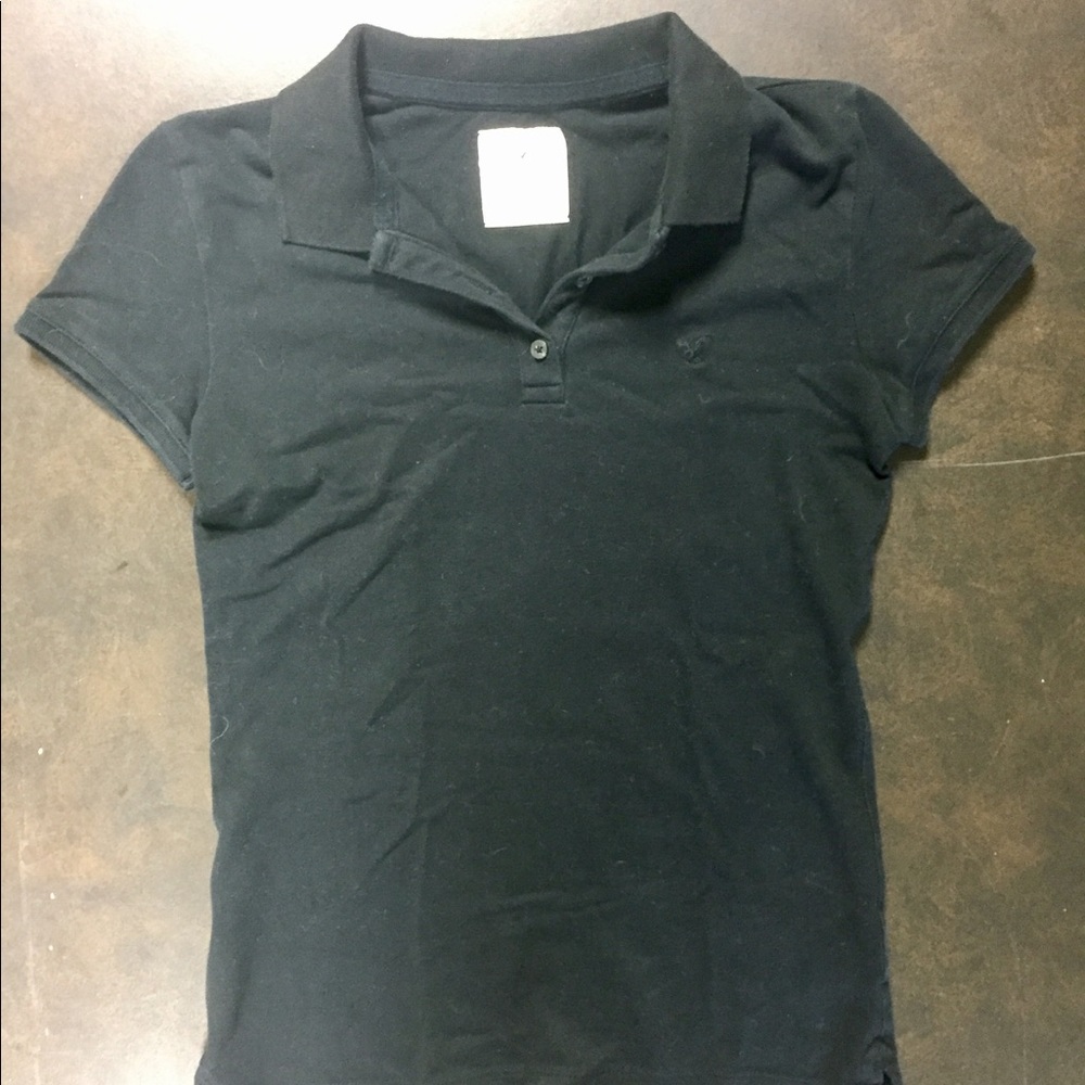black american eagle polo
