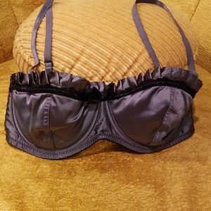 Satin Look Demi-Cup Bra