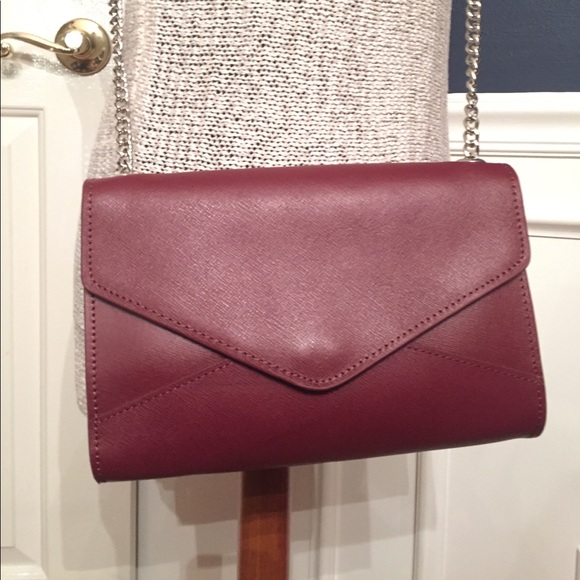 NWT Barney NewYork Hannah Red Leather Shoulder Bag - Picture 2 of 7