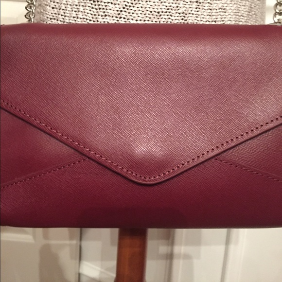 NWT Barney NewYork Hannah Red Leather Shoulder Bag - Picture 7 of 7