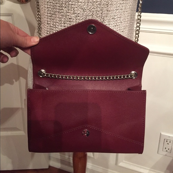 NWT Barney NewYork Hannah Red Leather Shoulder Bag - Picture 4 of 7