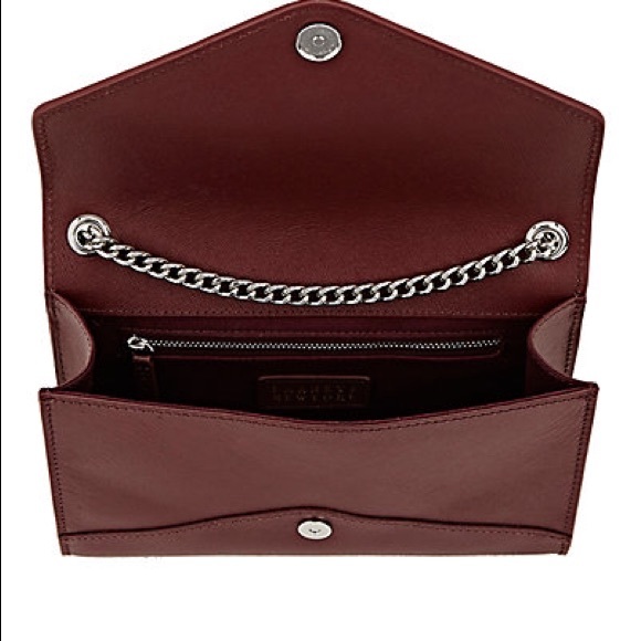 NWT Barney NewYork Hannah Red Leather Shoulder Bag - Picture 5 of 7