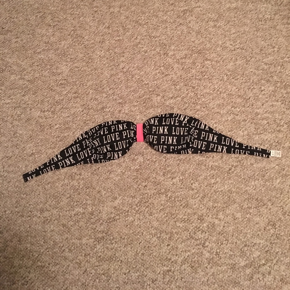 VS Pink strapless bikini top