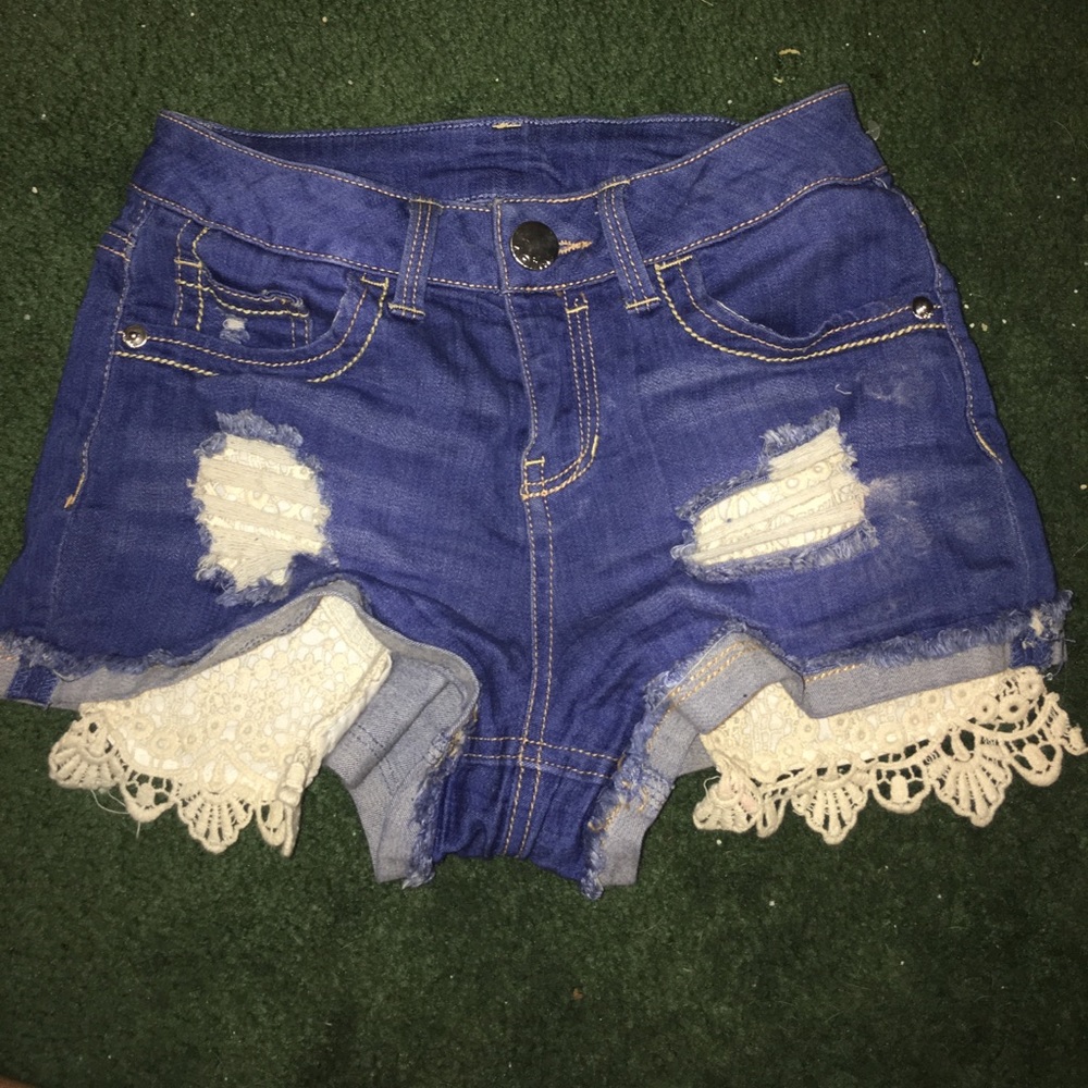 distressed cut-off shorts