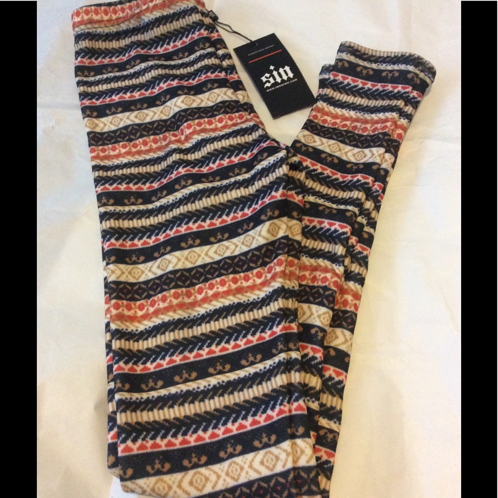 NWT Sin Fleece leggings  size 6