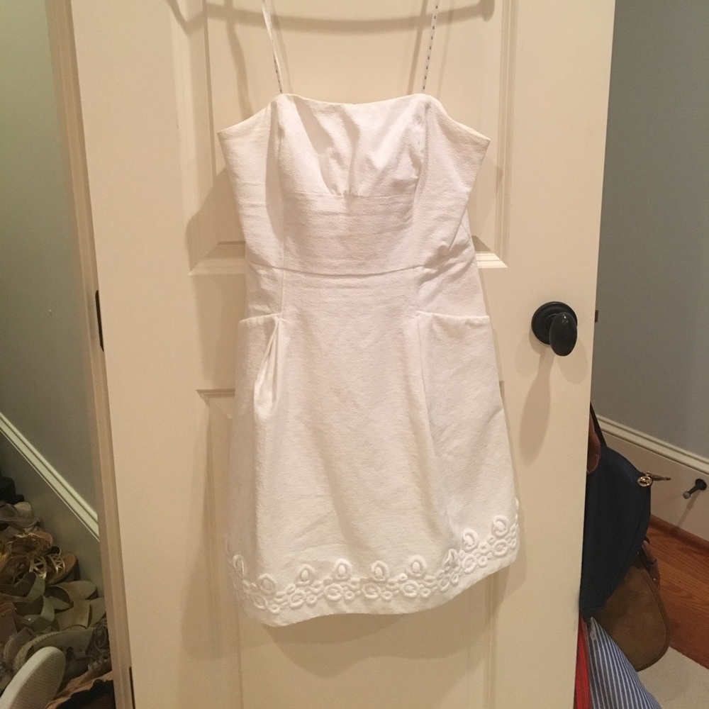 Lilly Pulitzer White strapless dress